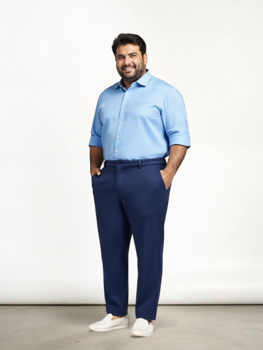 Insignia Blue Plus Size Power-Stretch Pants