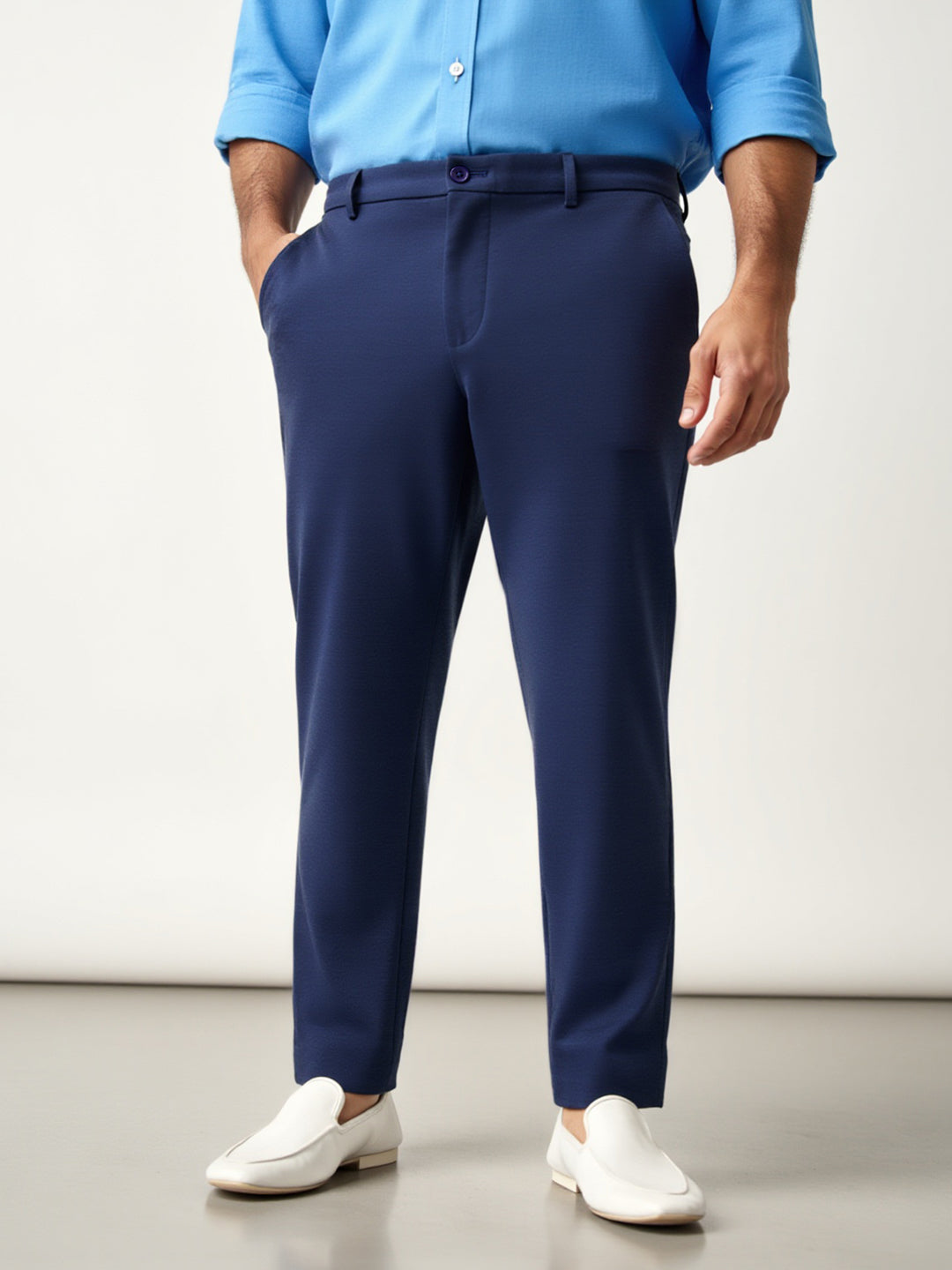 Insignia Blue Plus Size Power-Stretch Pants