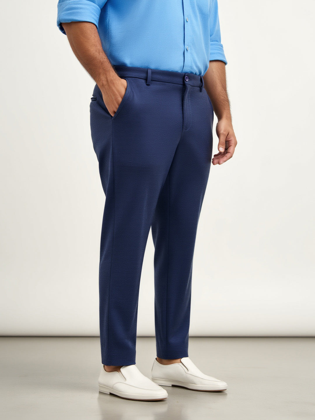 Insignia Blue Plus Size Power-Stretch Pants