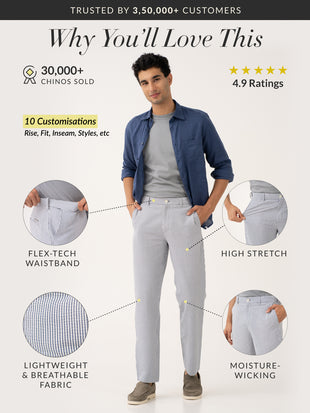 Captain Navy Stripes Seersucker Pants