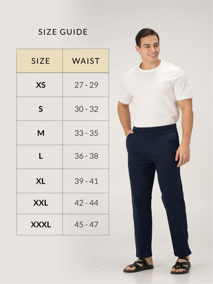Cosmic Navy Cotton Sweatpants