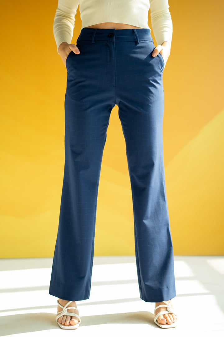 blue formal pants