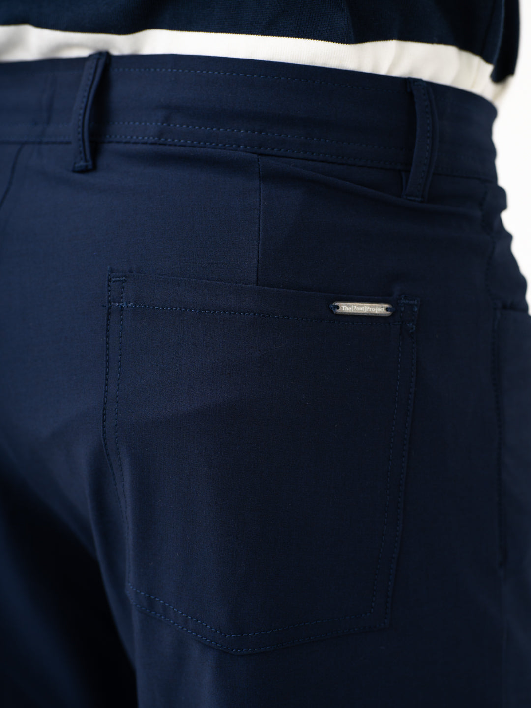 Heaven Navy Relaxed Fit Korean Pintuck Pants