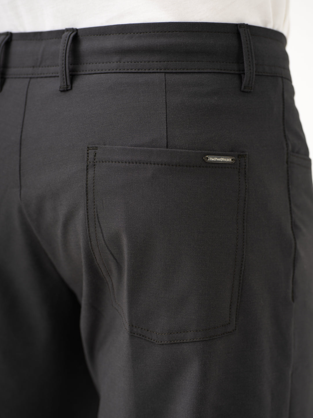 Pewter Grey Relaxed Fit Korean Pintuck Pants