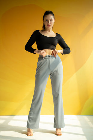women's steel grey pants