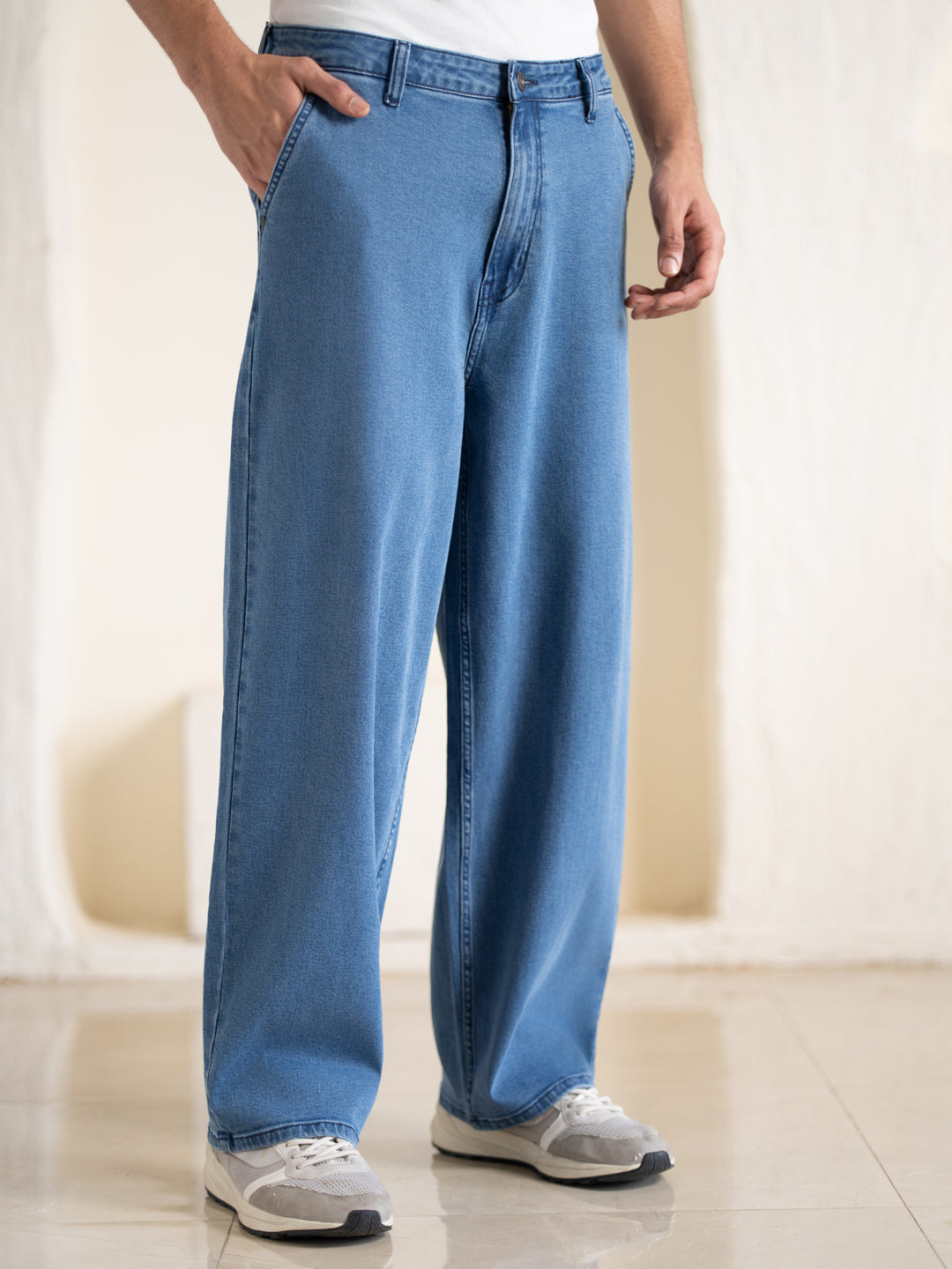 Aegean Blue Baggy Fit Jeans