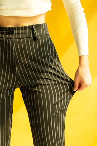 black stretch women's pants