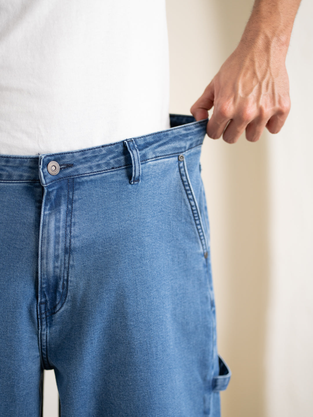 Aegean Blue Baggy Fit Jeans