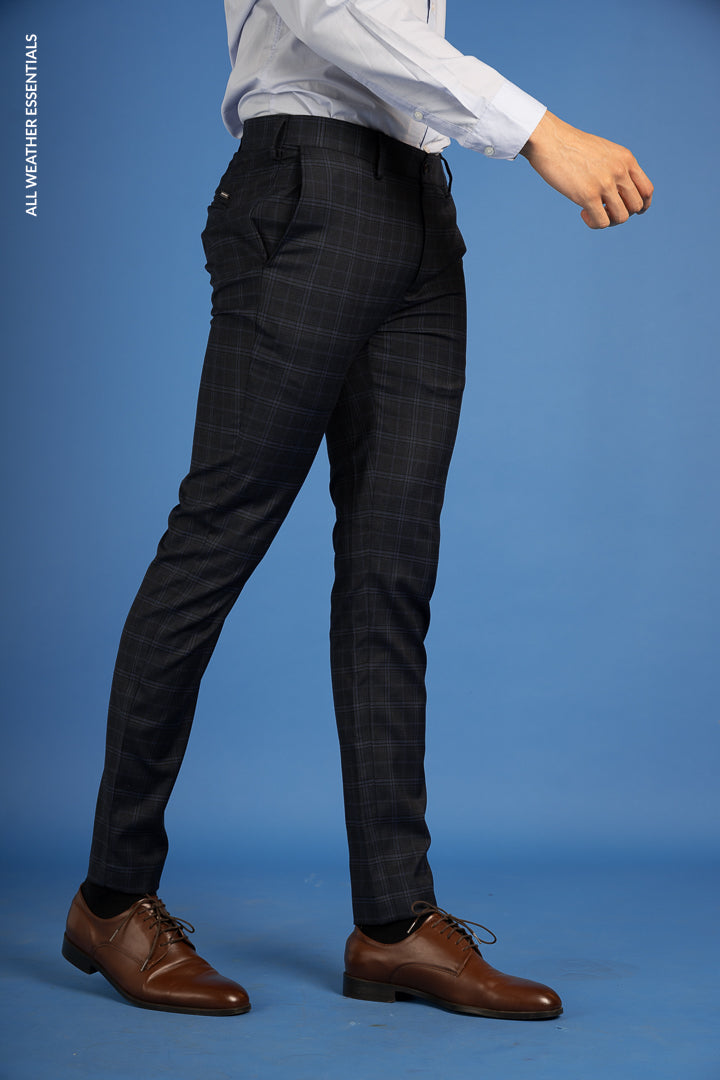 blue check pants mens