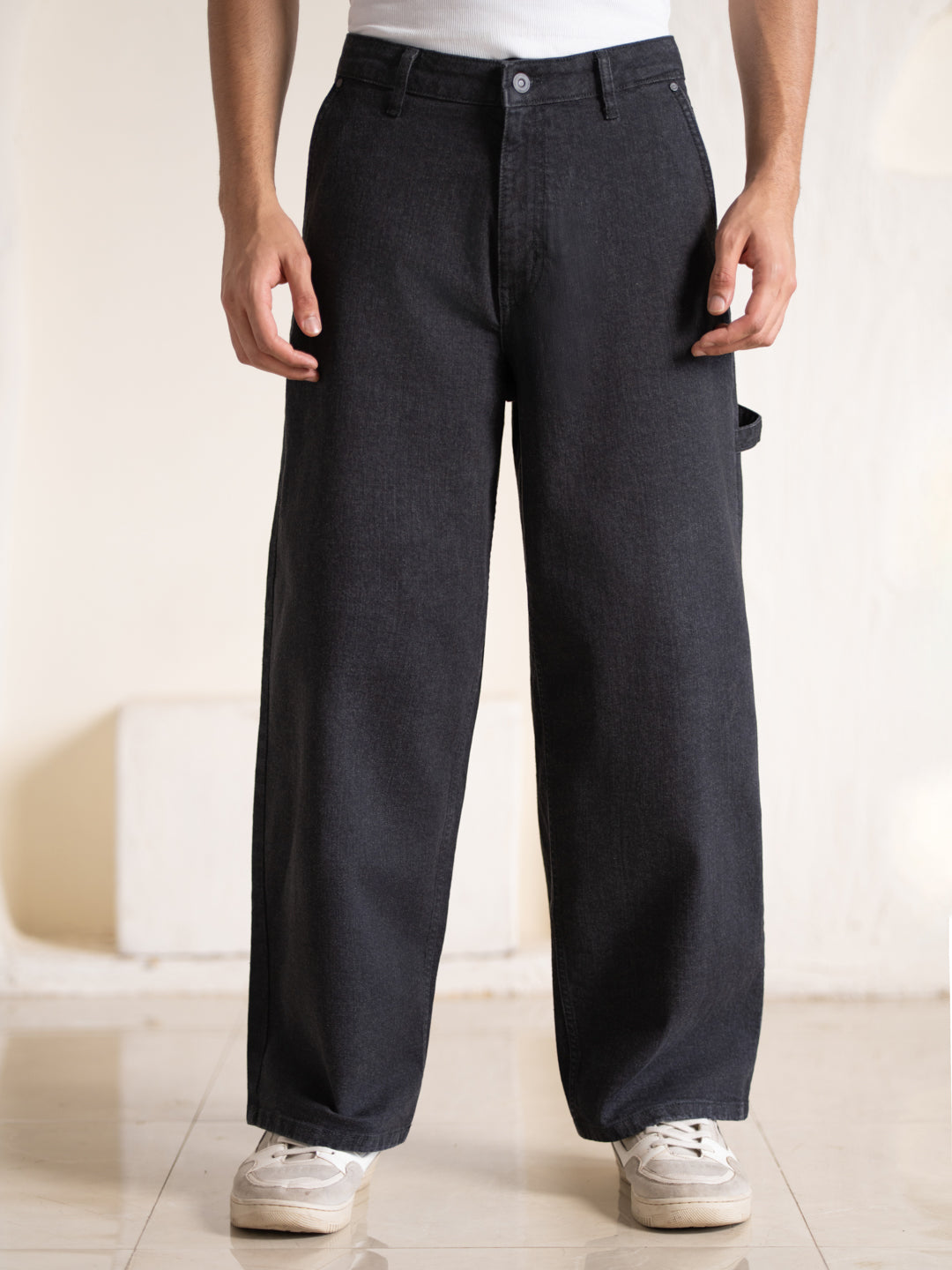 Concrete Grey Baggy Fit Jeans