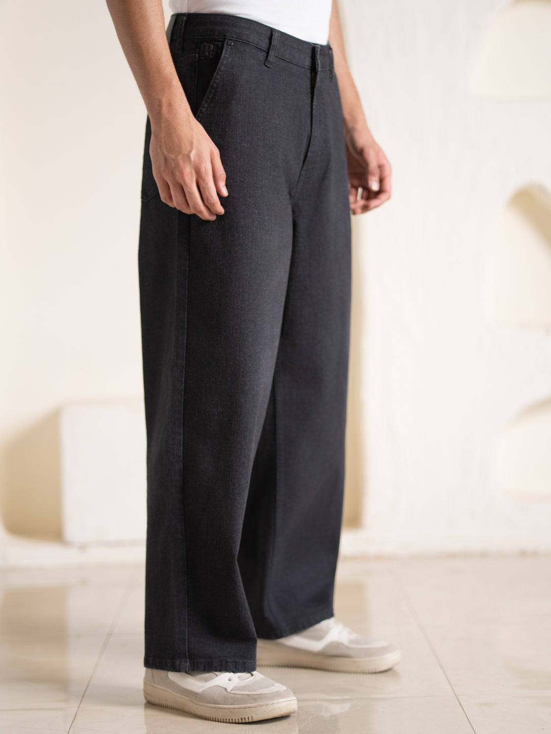 Concrete Grey Baggy Fit Jeans