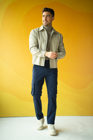 blue cargo pants