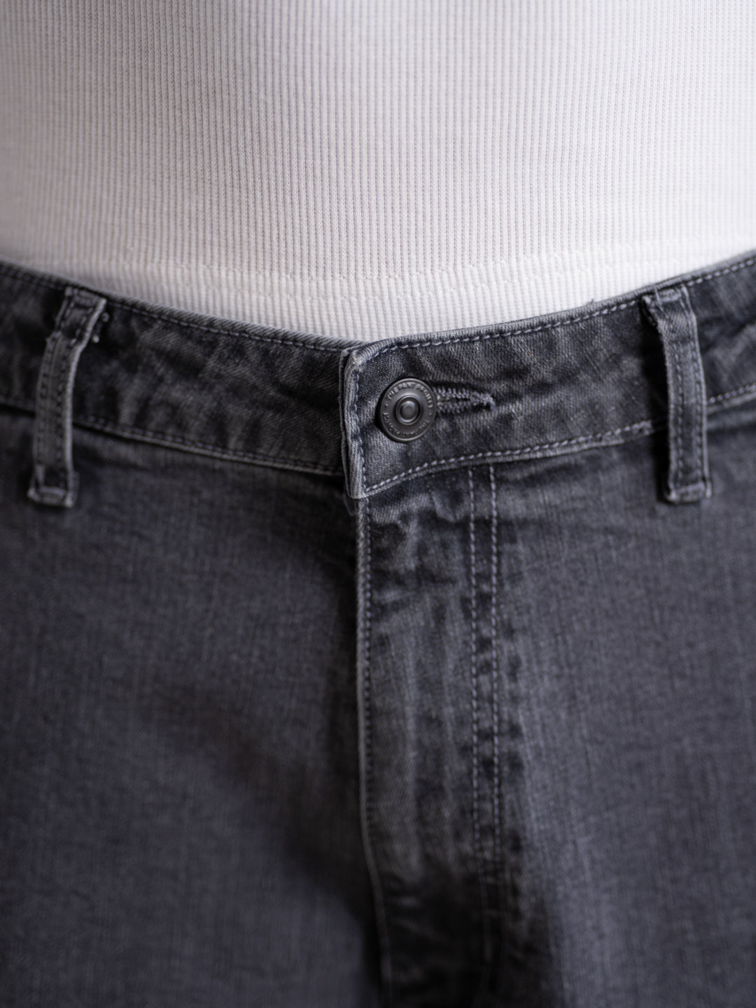Leadstone Grey Baggy Fit Jeans