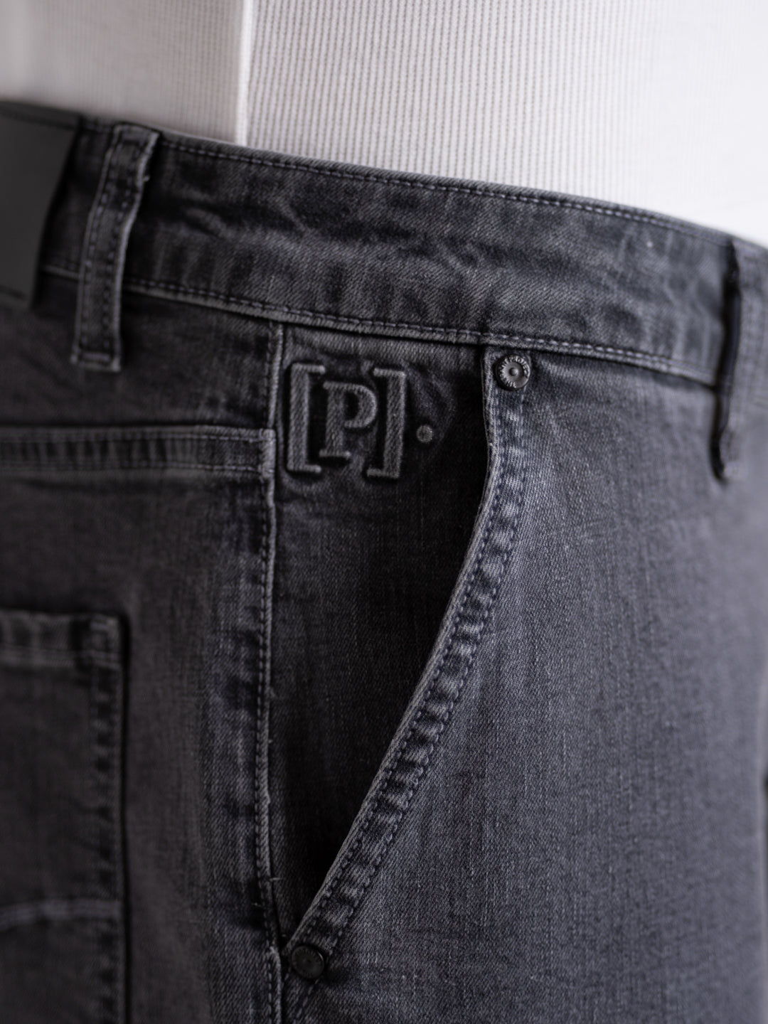 Leadstone Grey Baggy Fit Jeans