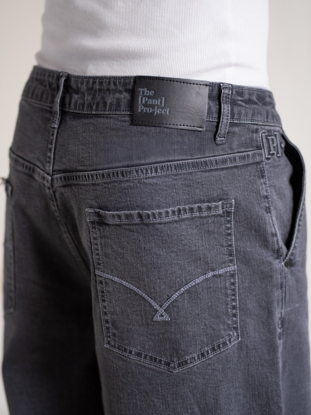 Leadstone Grey Baggy Fit Jeans