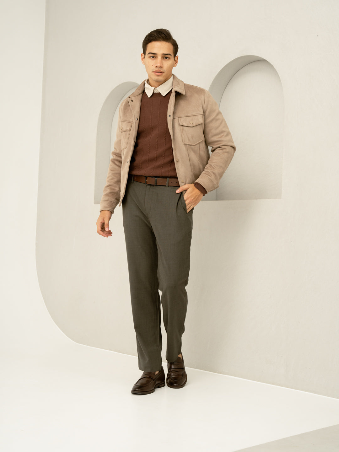 Turtle Olive Luxury Merino Wool Pants
