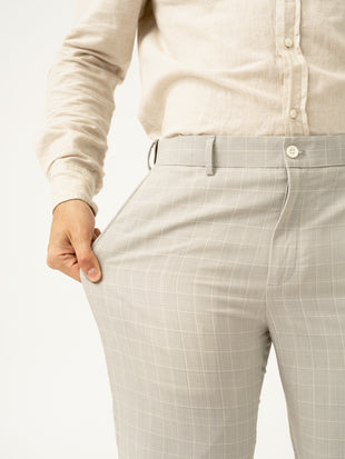 George Grey Checks Merino Wool Pants