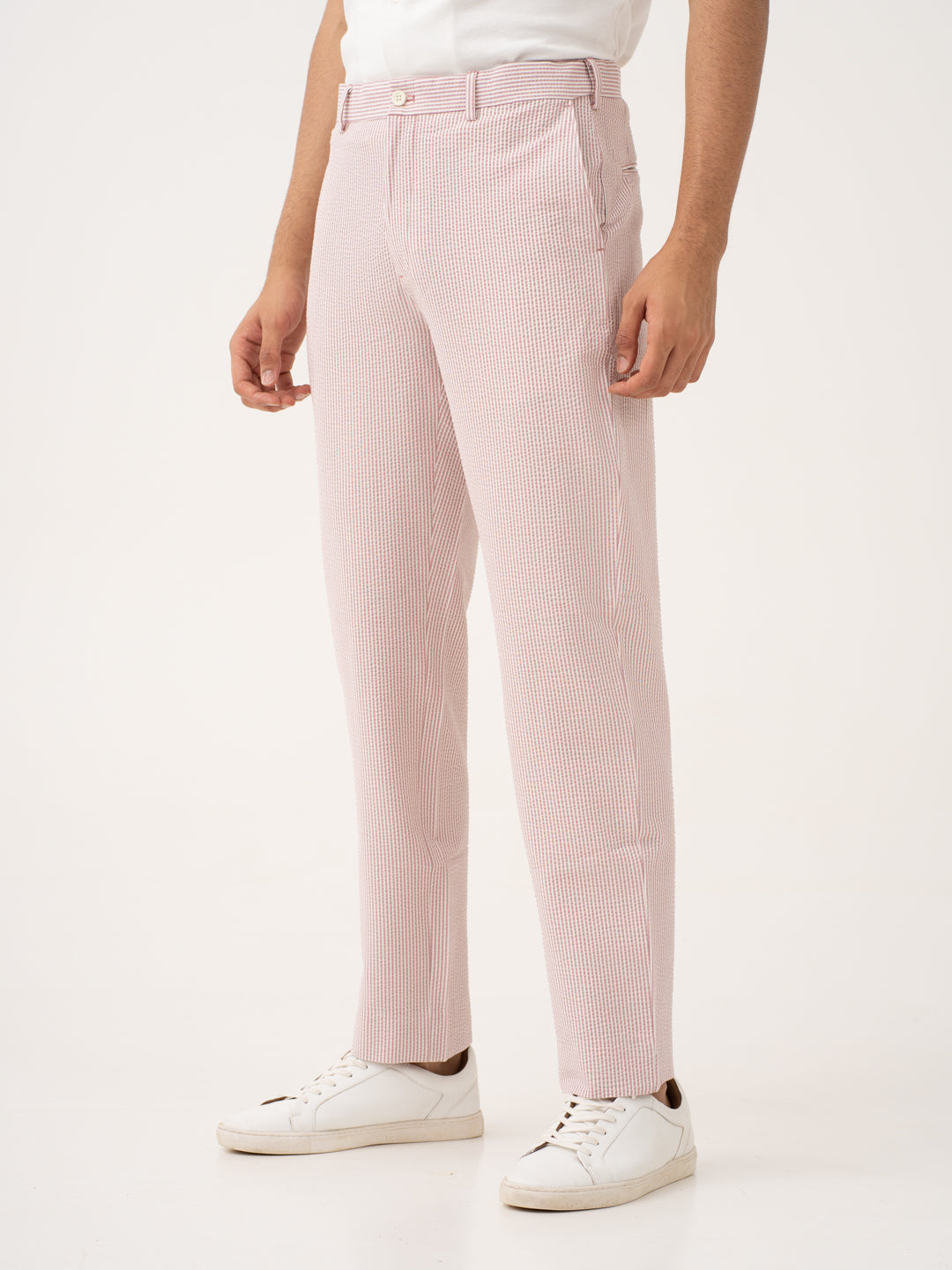 Romeo rouge stretchable trousers by pant project, showcasing the sleek design and comfortable fit.