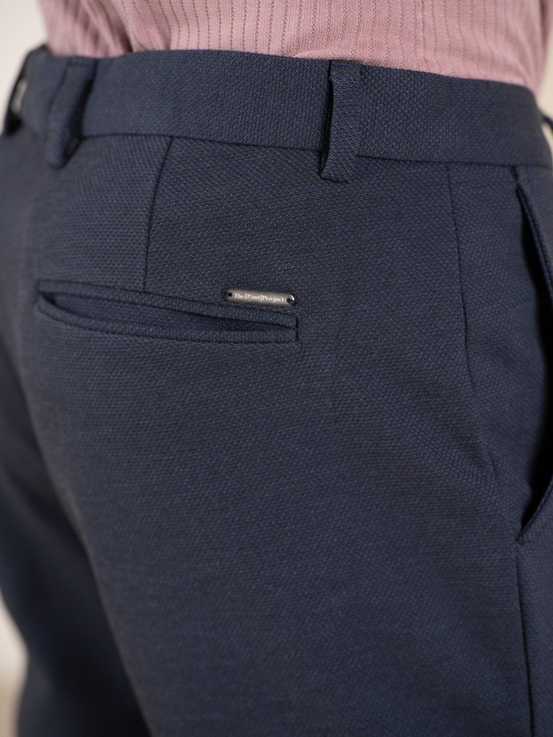 Render Blue Textured Slim Fit Power Stretch Pants