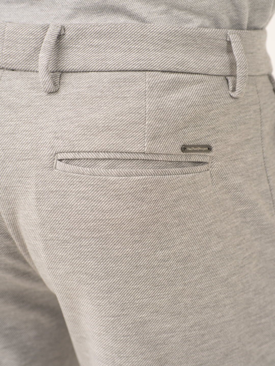 Neural Grey Twill Power-Stretch Pants