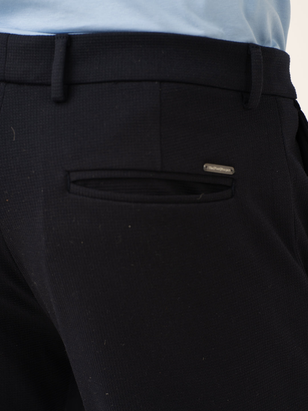 Terminal Navy Waffle Textured Power-Stretch Pants