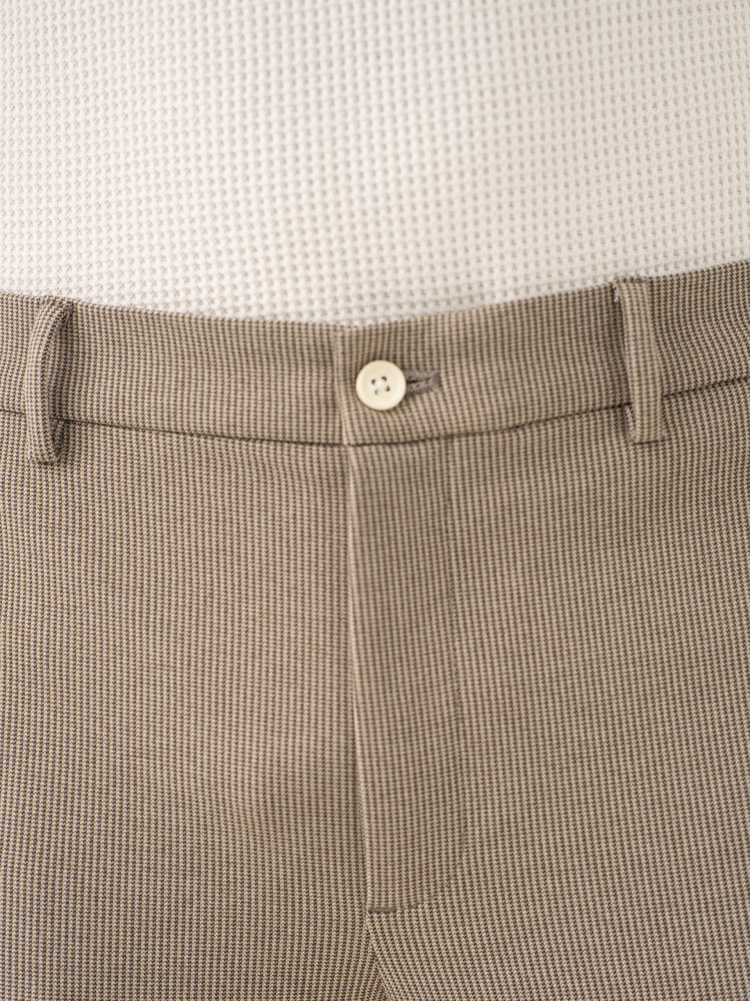 Jupiter Brown Houndstooth Power-Stretch Pants
