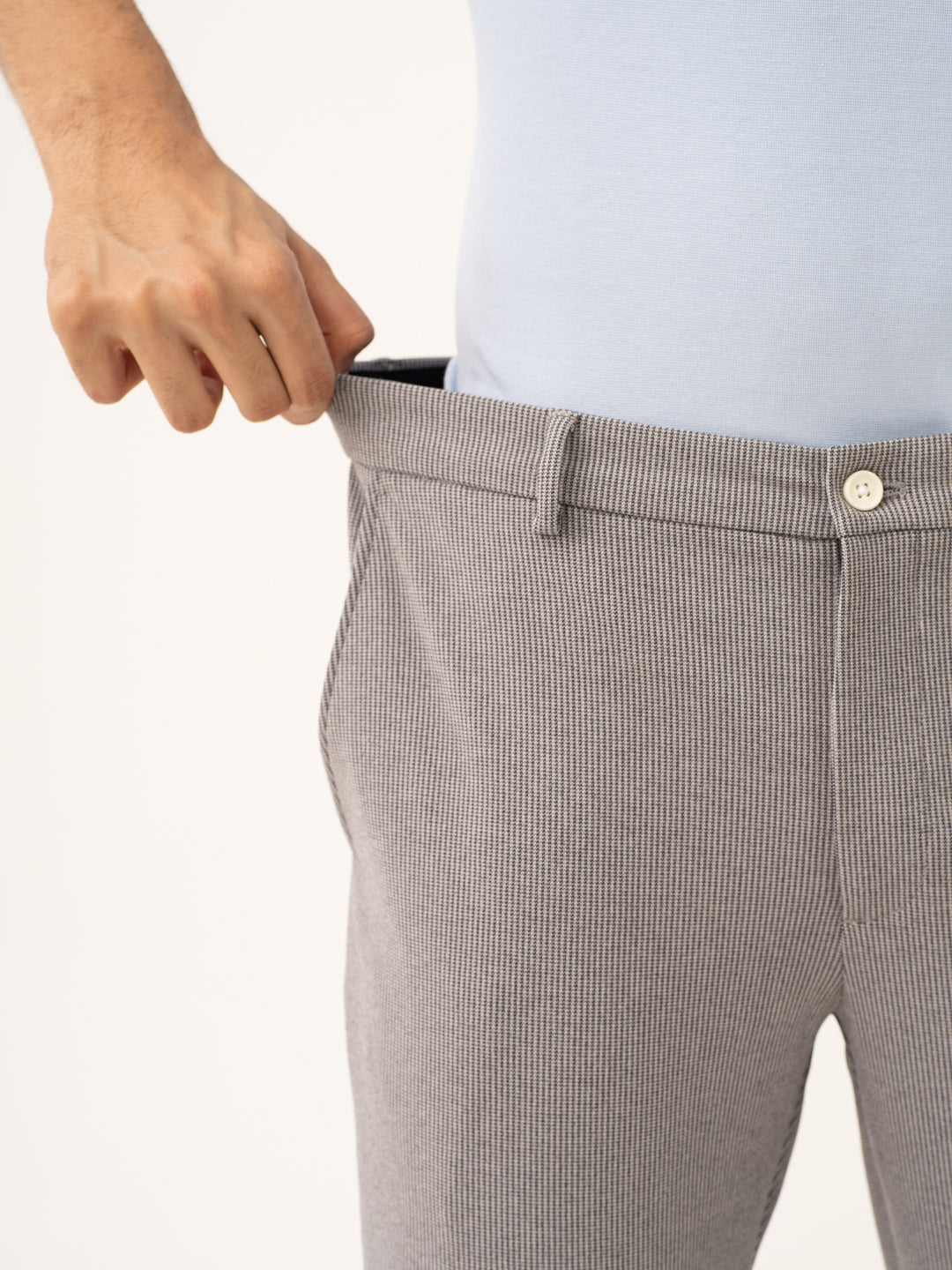 Orbit Black Houndstooth Power-Stretch Pants