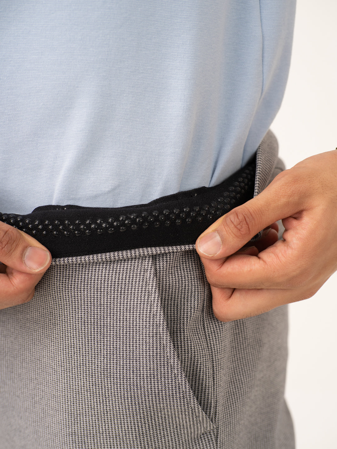 Orbit Black Houndstooth Power-Stretch Pants