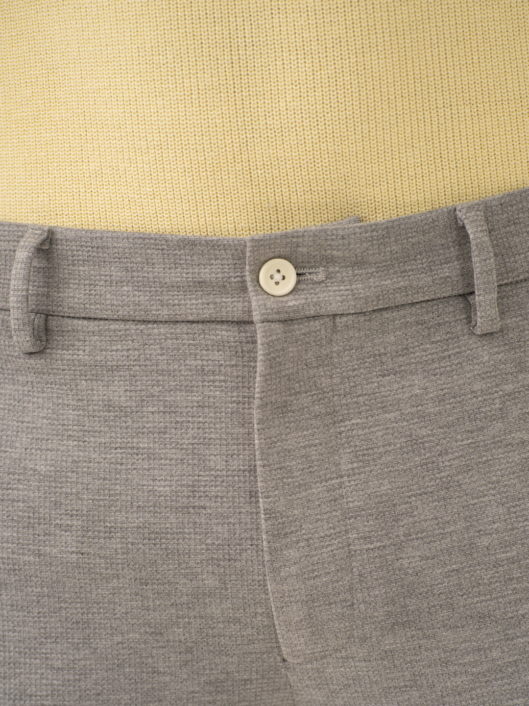 Quantum Grey Waffle Textured Power-Stretch Pants