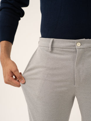 Satellite Grey Houndstooth Power-Stretch Pants