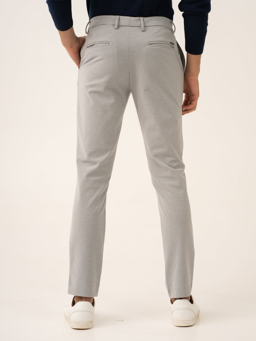 Satellite Grey Houndstooth Power-Stretch Pants
