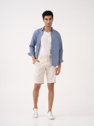 Milo beige tailored trousers by pant project, highlighting the sleek fit and high-quality fabric.