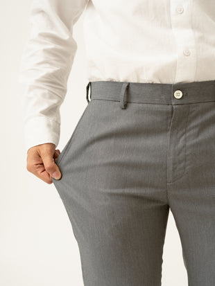 Jazz Grey Microdots Formal Pants