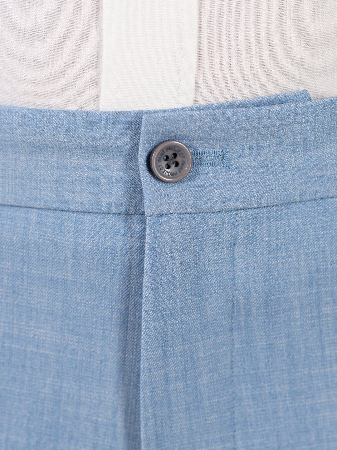 Denali Blue Textured Relaxed Fit Stretch Formal Pants