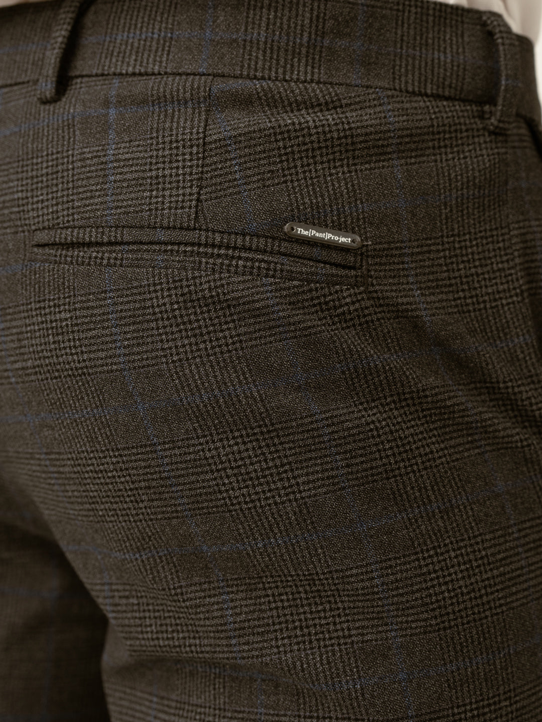 Magnetic Grey Checks Formal Pants