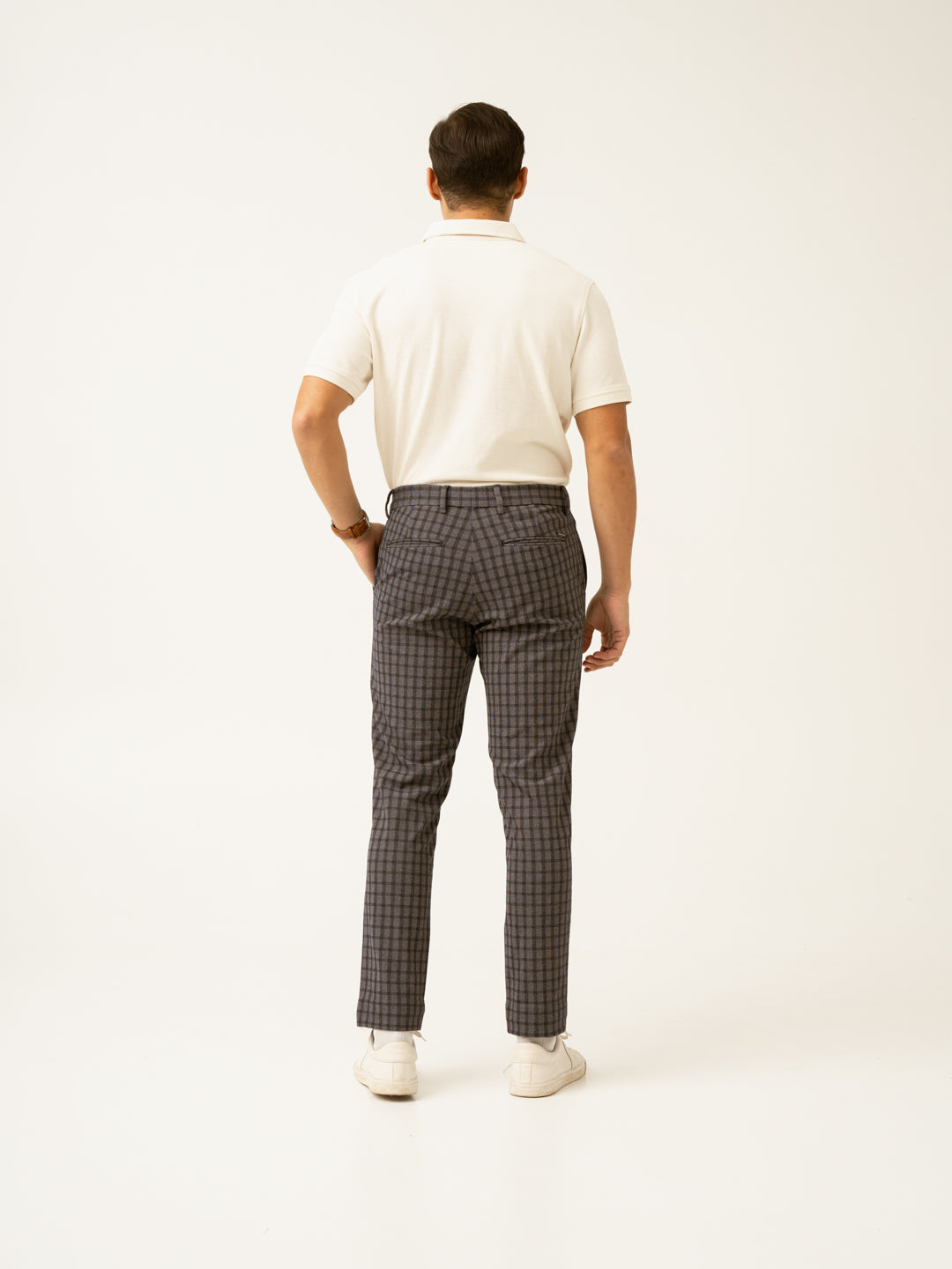 Rook Black Window Checks Power-Stretch Pants