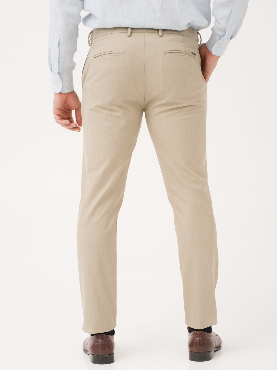 Maverick Khaki Twill Luxury Stretch Pants