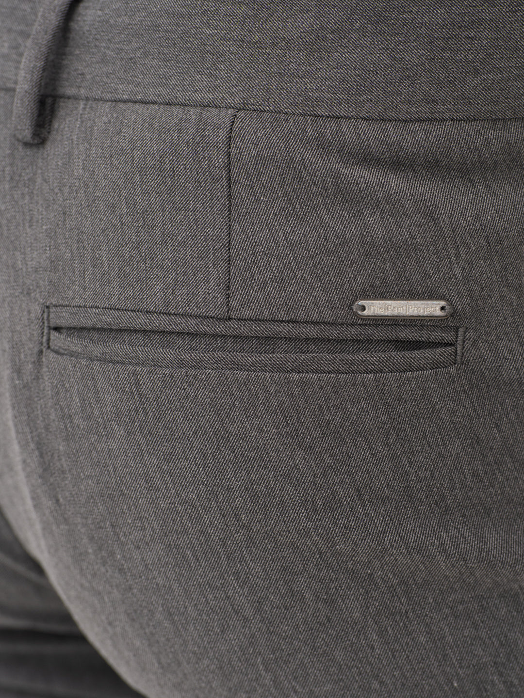 Thorne Grey Luxury Twill Relaxed Fit Stretch Formal Pants