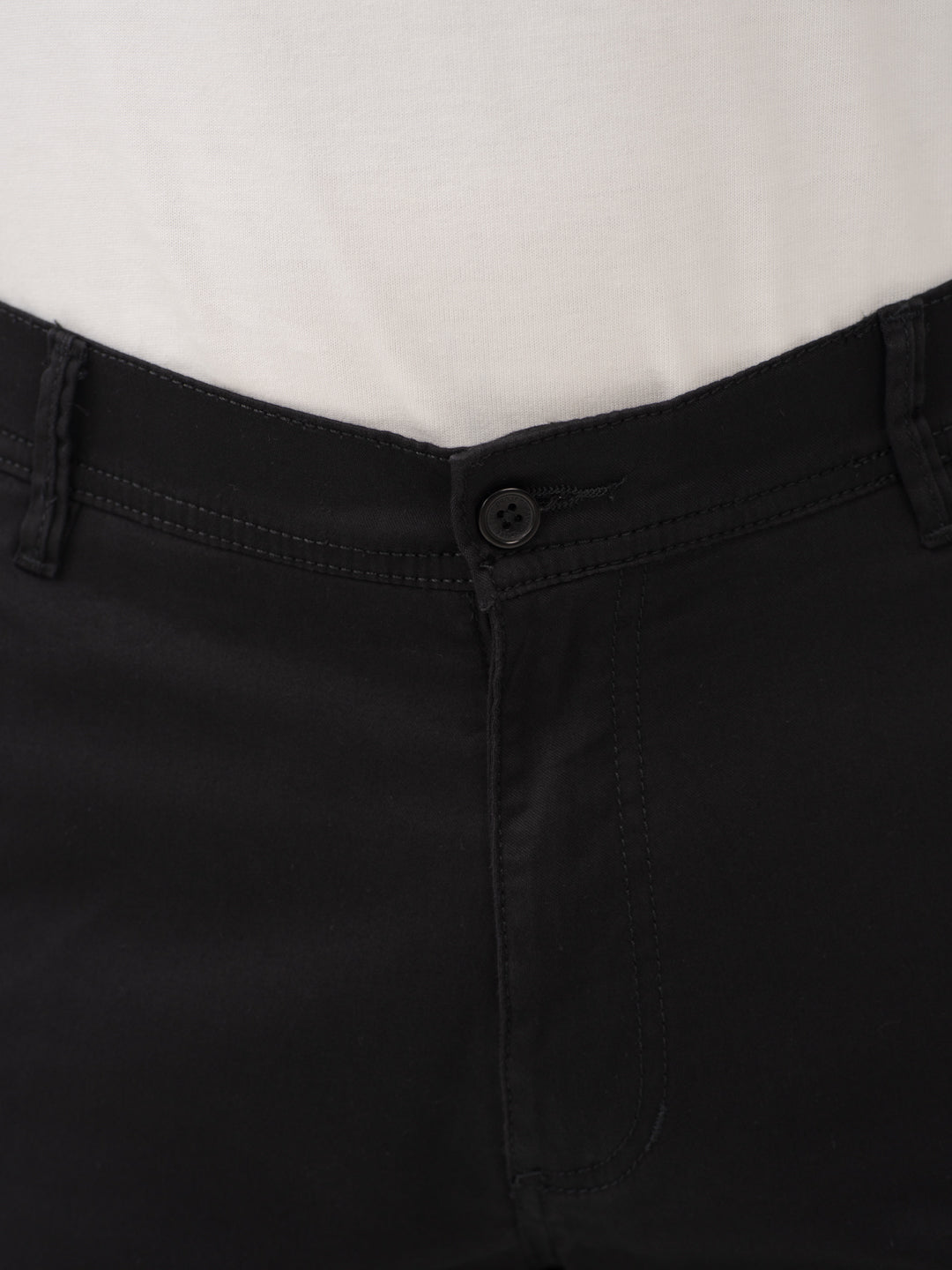 City Black Relaxed Fit Stretch Cargo Pants