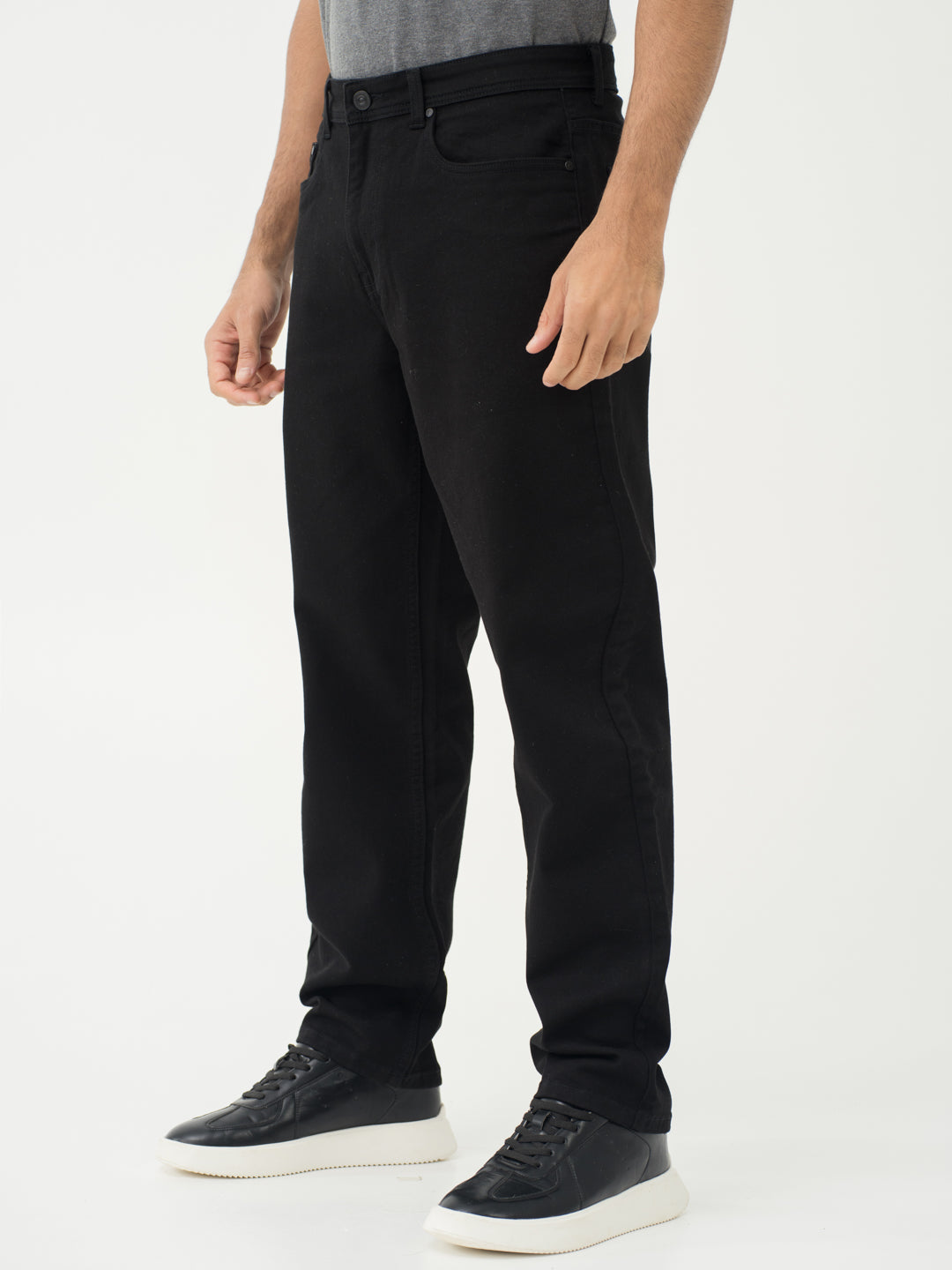 Inklock Black No Fade Relaxed Fit Jeans