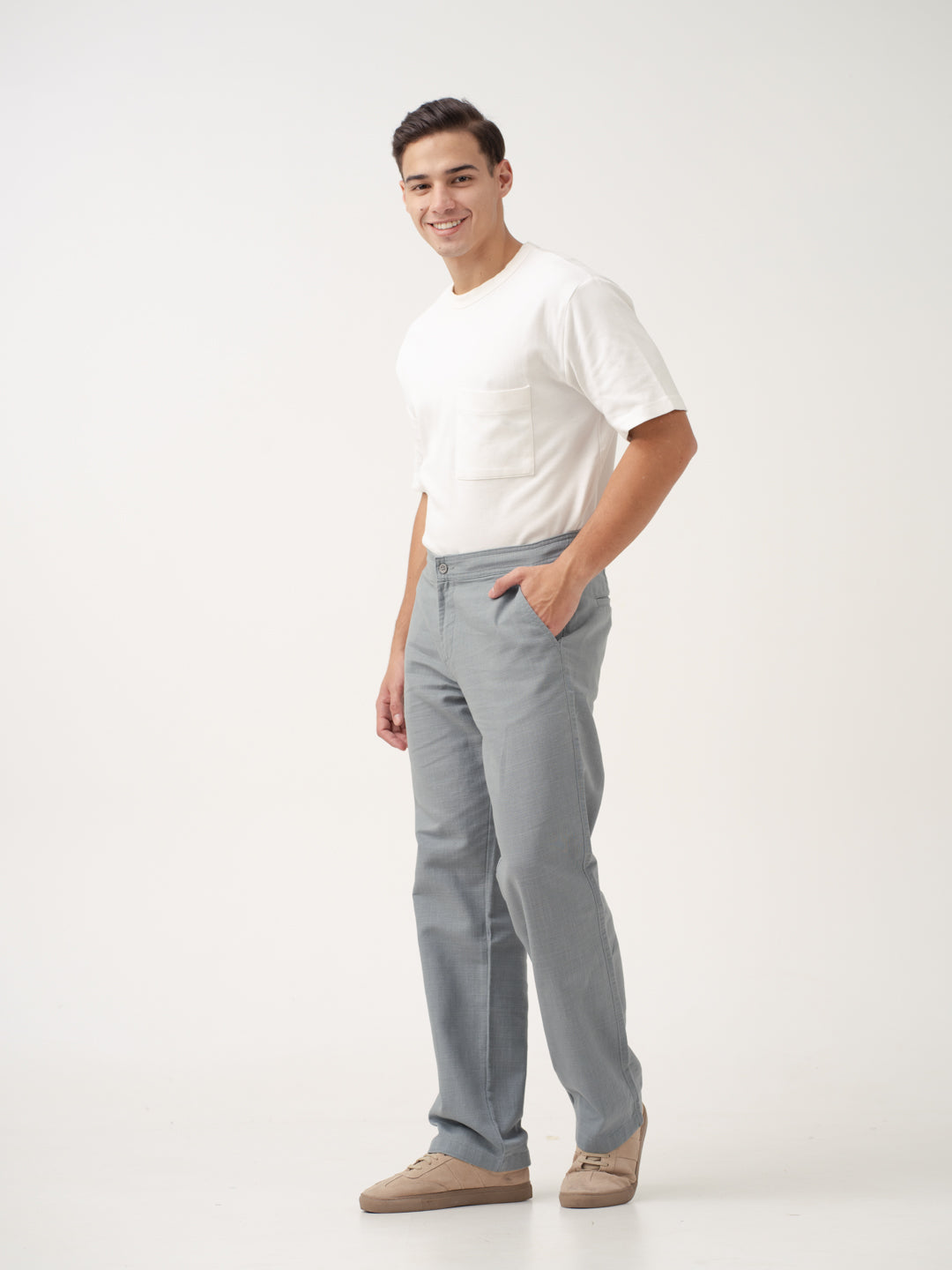 Bay Blue All Day Lounge Cotton Pants