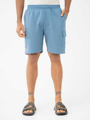 Flip Blue Relaxed Fit Cargo Sweatshorts