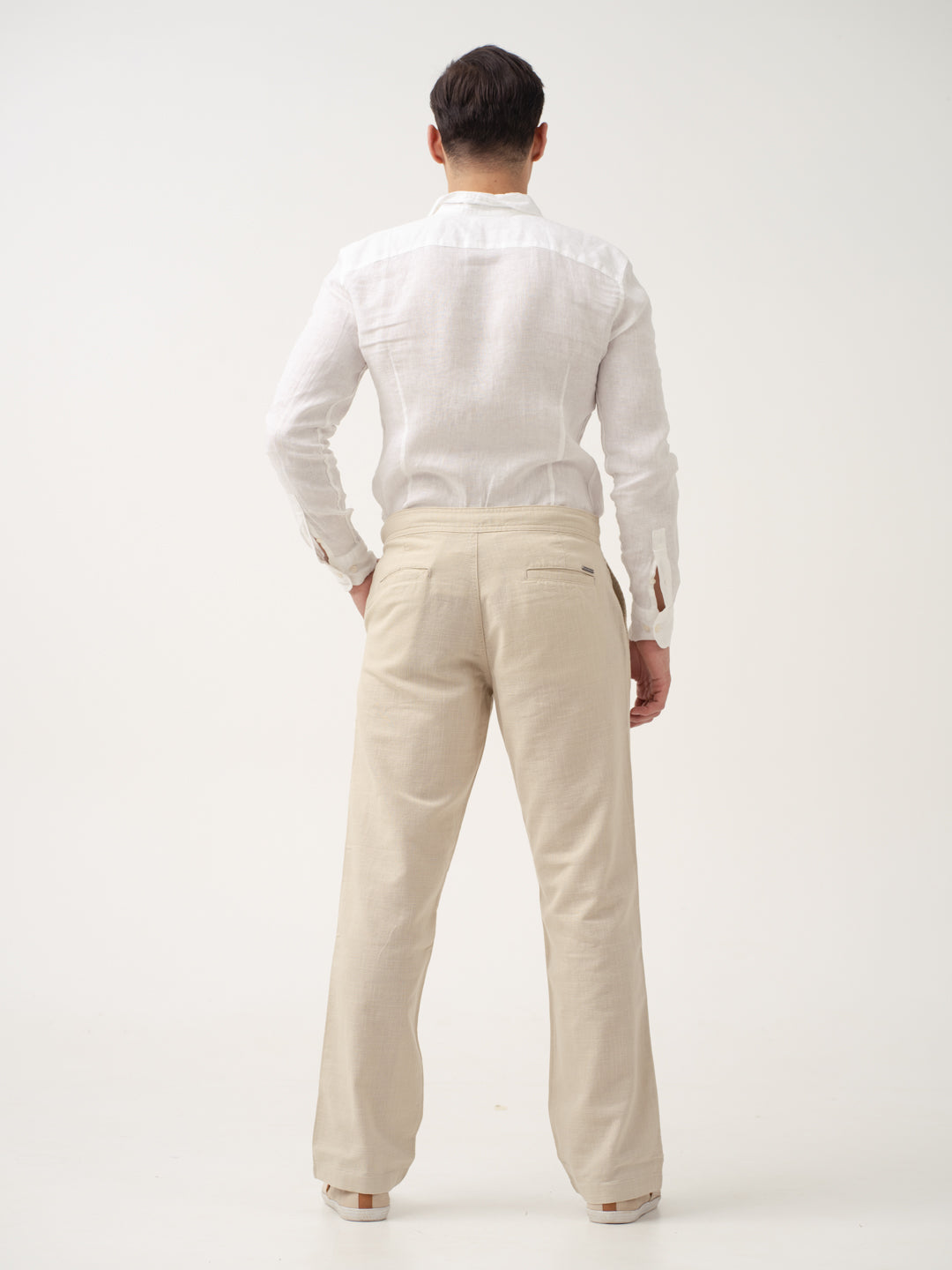 Bondi Beige All Day Lounge Cotton Pants