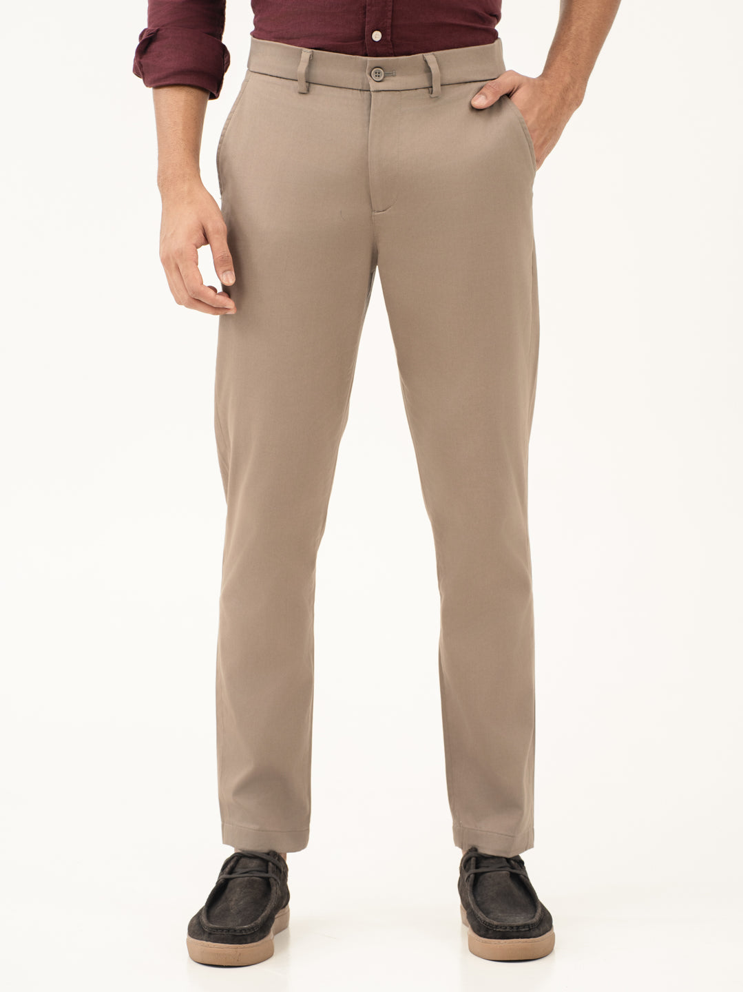 Showerstone Khaki Water Repellent Slim Fit Stretch Chinos