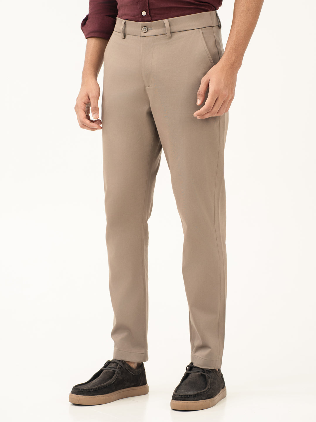 Showerstone Khaki Water Repellent Slim Fit Stretch Chinos