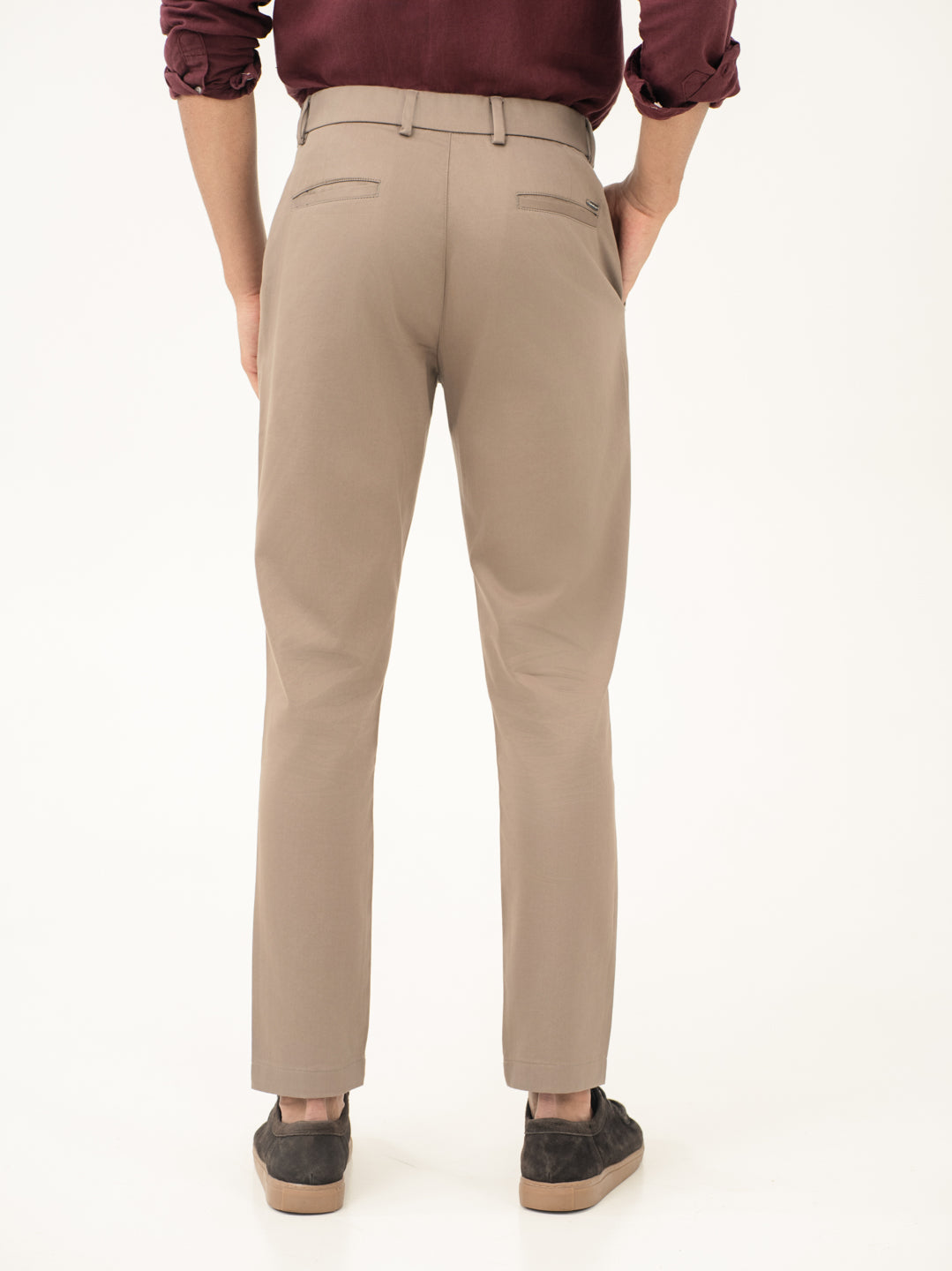 Showerstone Khaki Water Repellent Slim Fit Stretch Chinos