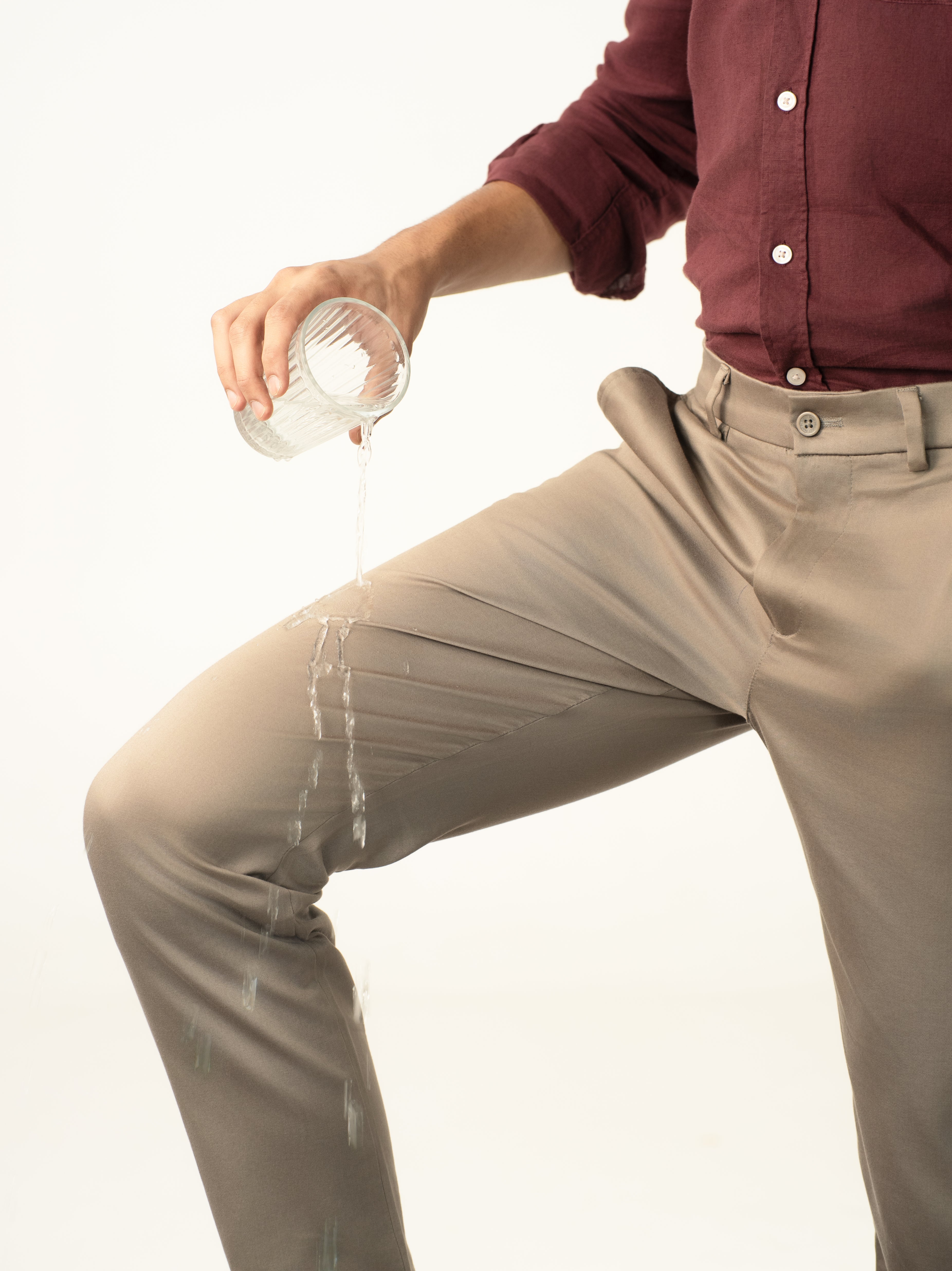 Showerstone Khaki Water Repellent Slim Fit Stretch Chinos