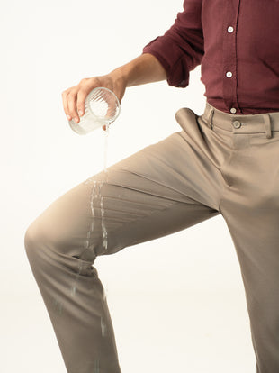 Showerstone Khaki Water Repellent Slim Fit Stretch Chinos