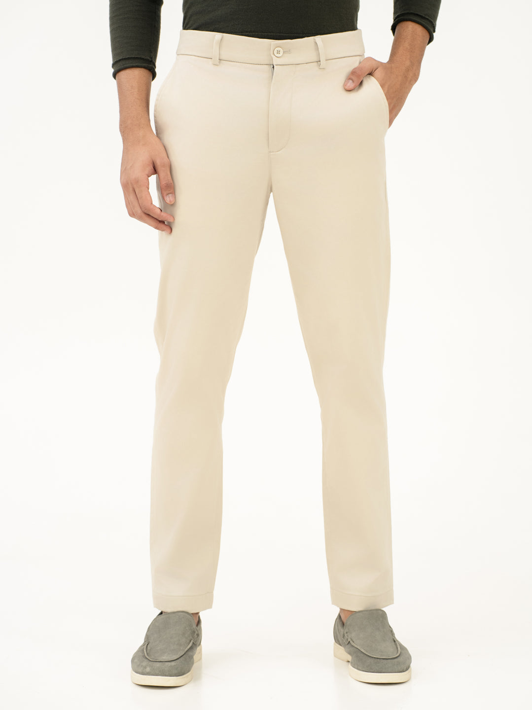 Weatherlock Cream Water Repellent Slim Fit Stretch Chinos