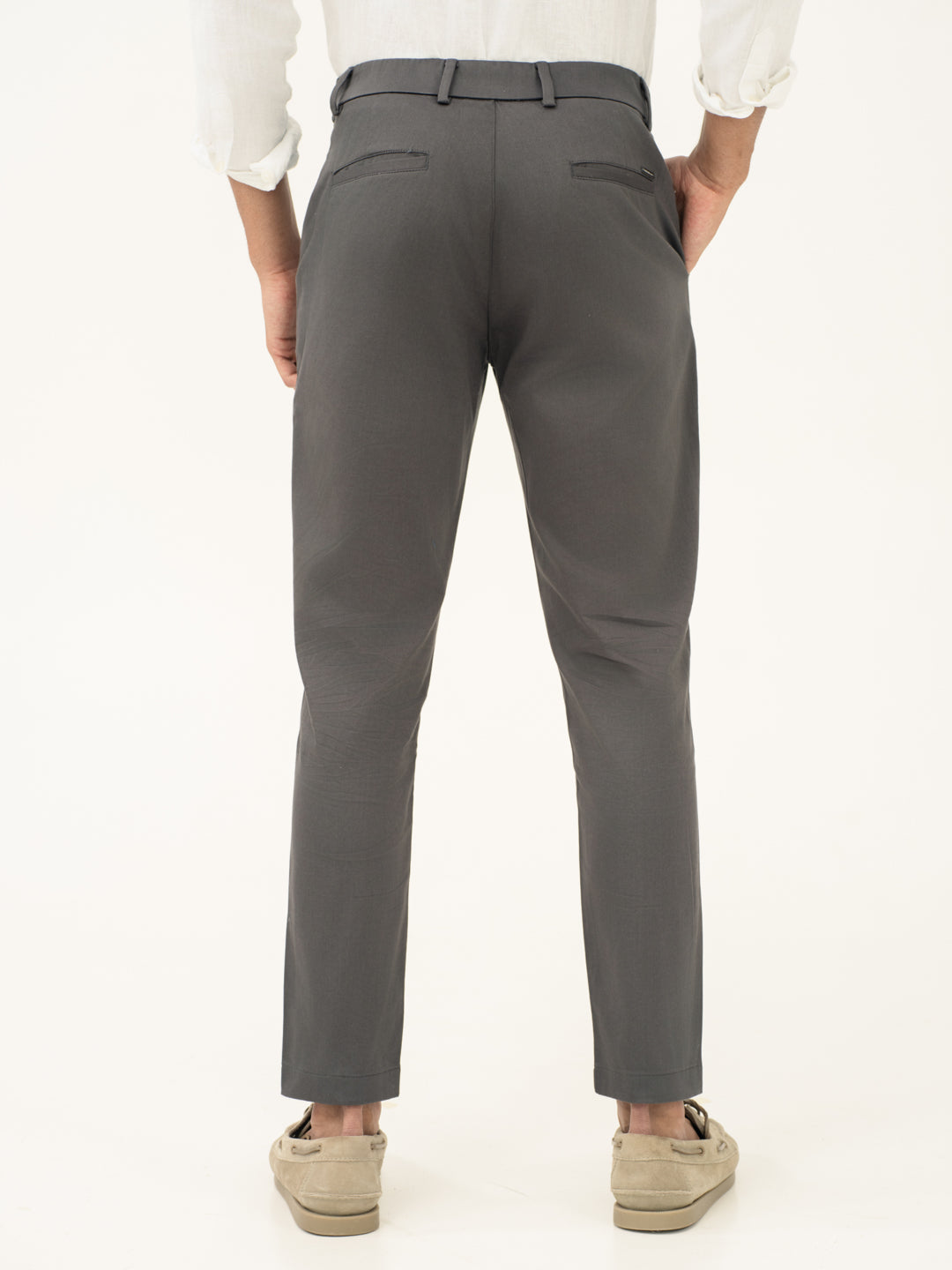 Rainshield Grey Water Repellent Slim Fit Stretch Chinos